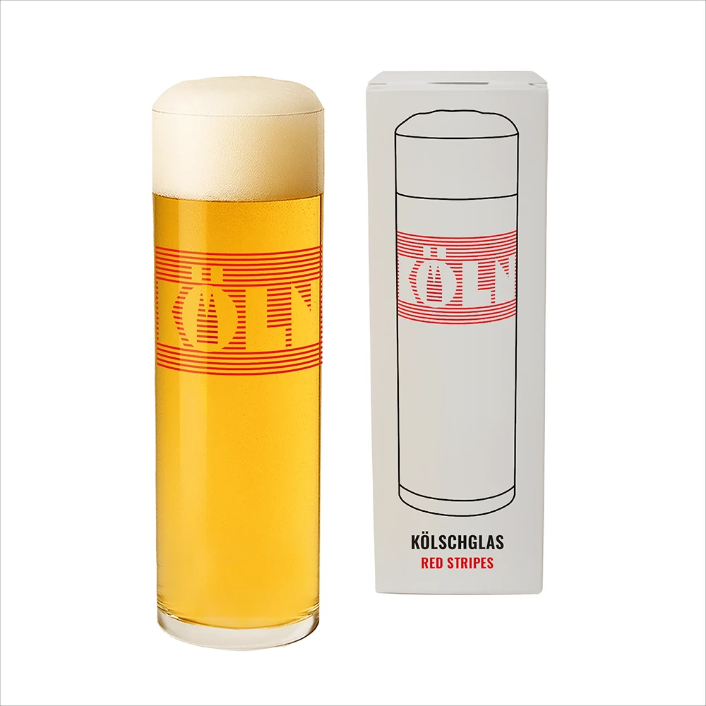 Kölschglas Red Stripes