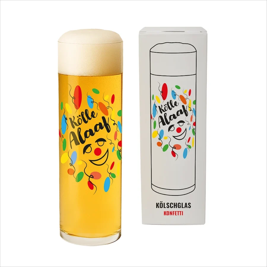 Kölschglas – Karneval | Konfetti