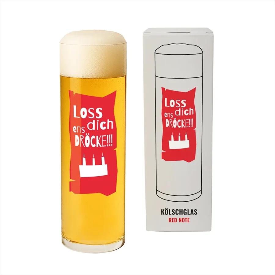 Kölschglas – Red Note