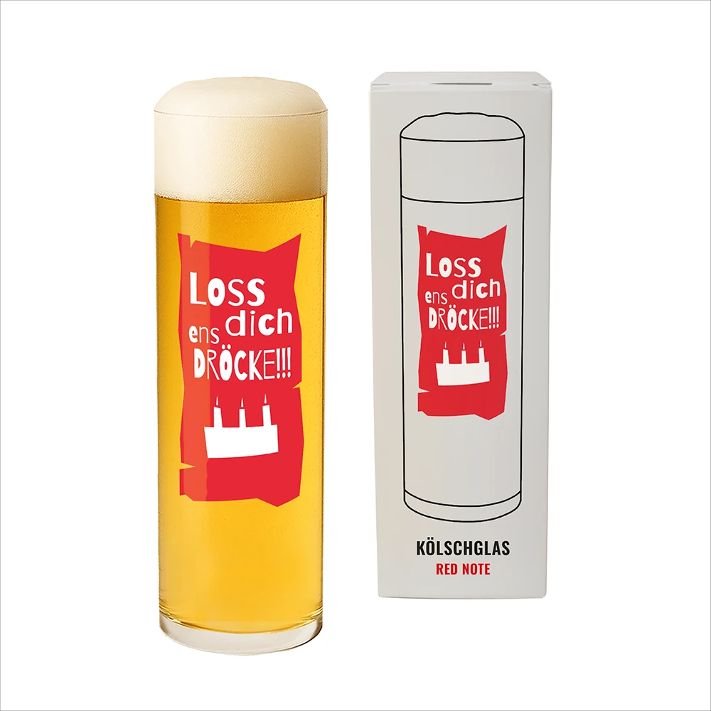 Kölschglas – Red Note