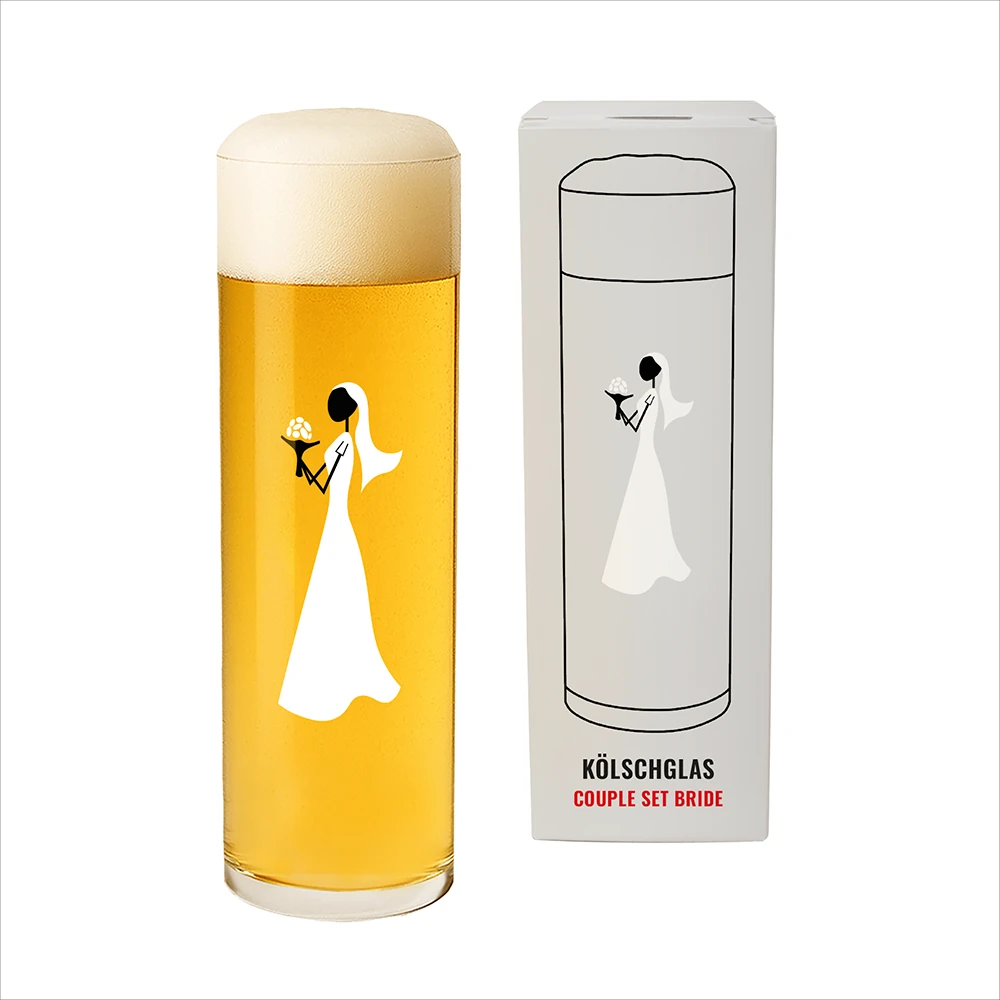 Kölschglas – Couple Set Bride