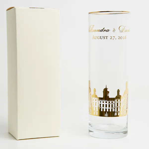 Kölschglas zum Musical Bodyguard mit bedruckter Geschenkverpackung