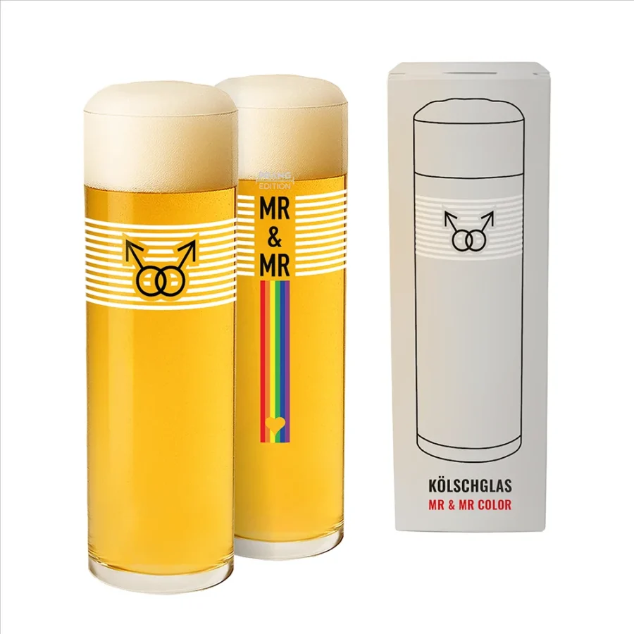 Kölschglas – MR & MR mit Regenbogen