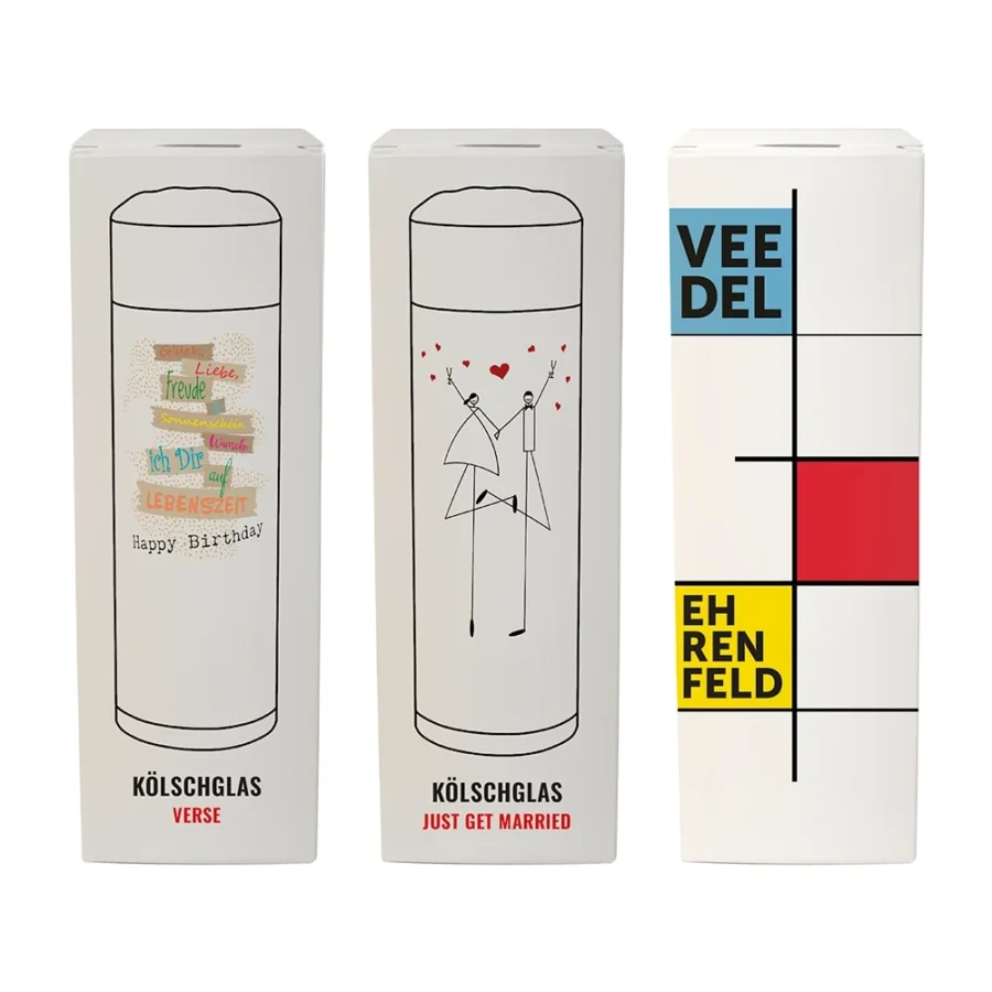 Einzelverpackung für Kölschglas